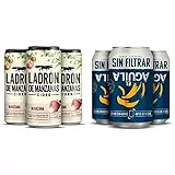 Ladrón de Manzanas Cider Pack Lata, 24 x 33cl & El Aguila Sin Filtrar Cerveza Lager Especial Pack Lata, 24 x 33cl
