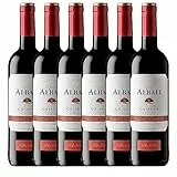 Viña Albali Tempranillo Crianza Tinto D.O. Valdepeñas Vino - Paquete de 6 x 750 ml - Total: 4500 ml