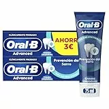 Oral-B Advanced Prevención Del Sarro Pasta De Dientes Antiplaca Con Flúor y Cristales De Limpieza Profunda, Pack Ahorro 2x75ml, Dentífrico Con Sabor Hierbabuena Dulce, 75 ml (Paquete de 2)