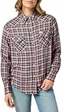 Wrangler Western Shirt Camiseta para Mujer, Peach, M