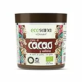 ECOSANA CREMA DE CACAO Y AVELLANAS CERTIFICADO BIO by DRASANVI - Ingredientes de procedencia ecológica - SIN aceite de palma - VEGANO - SIN GLUTEN - 200g