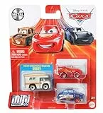 Mattel Disney Cars Pack de 3 mini vehículos (modelos surtidos), coches de juguete niños +3 años (GKG01)