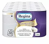 Regina Sensación de Algodón Papel Higiénico | 36 rollos | Capas extra resistentes, suaves como el algodón | Papel 100% certificado FSC®