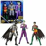 BATMAN - DC COMICS - Pack Figura Batman Y Robin contra Joker: Figuras de Acción de 30 cm - 6064967 - Superheroes Juguetes - Juguetes Niños 3 Años +