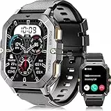 OUKITEL Reloj Inteligente Hombre, 2.02' Smartwatch Hombre con Llamadas Bluetooth, Smartwatch con Notificaciones de mensajes/Oxímetro/Pulsómetro, 100+ Modos Deportivos para Android iOS Impermeable 5ATM