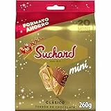 Suchard Mini Turrones de Chocolate con Arroz Inflado, Bolsa de 20 Mini Turrones, Sabor Navideño para Compartir y Disfrutar - 260 g
