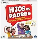 Spin Master Games - Juego DE Mesa Hijos contra Padres: Divertidas Pruebas y Preguntas para Toda la Familia, 2-6 Jugadores - 6065093 - Juegos de Mesa Niños 6 años + - Regalo Niño 6 años +