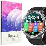 Lamshaw 3 Piezas Protector de Pantalla para Blackview Smartwatch W50-1.39' Templado Película,Dureza 9H Libre De Burbujas Cubierta Protectora Ultrafina, HD Película Cristal Templado (GLASS-3P)