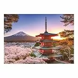 Ravensburger - Puzzle 1000 Piezas: Monte Fuji, Puzzle Adultos, Rompecabezas Adultos, 70x50cm