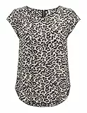 Only Onlvic SS Top Noos Wvn Camiseta, Multicolor (Pumice Stone/AOP/Leo), 40 para Mujer