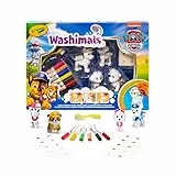 CRAYOLA - Washimals Paw Patrol, Set de Actividades con 4 Cachorros, 6 Rotuladores Lavables, 40 Pegatinas, Diversión y Regalo para Niños, a Partir de 3 años, 74-0290