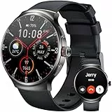 OUKITEL Reloj Inteligente Hombre, Smartwatch Hombre 1.43'' AMOLED, Smartwatch con Llamadas Bluetooth Notificaciones, 100+ Modos de Deporte, Impermeable IP68, Monitor de Sueño, para Android iOS