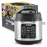 Multicooker a presión Crock-Pot Turbo Express | Opciones de cocción 14 en 1 | Olla de cocción lenta, vaporera, olla a presión y más | 5,6 L (más de 6 personas) | CSC062X