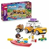 LEGO Friends Amistad: Excursión en Coche por Carretera -Vehículo de Juguete con Remolque - 2 Mini Muñecas - Figura de Perro y Accesorios Inc. Kayak y Monopatín - Regalo para Niñas de 6+ Años 42659