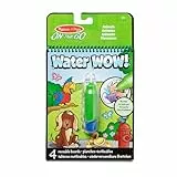 Melissa & Doug Water Wow, Bloc de actividades de colorear con agua sin ensuciar reutilizable, Animales, Juego creativo, Pintura con agua, Regalo adecuado para niños y niñas, 3+ Años - Certificados FSC
