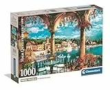 Clementoni - Puzzle Adulto 1000 Piezas Collection Balcony View of Lake como Compact Box, 39930