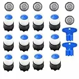 Aireador de Grifo M18 12 Piezas Aireador Grifo Lavabo Filtro Grifo Cocina Ahorra Agua y Energía Atomizador Grifo Aireadores para Grifos con Llave Filtro Economizador de Agua de Cocina y Baño (M18.5)