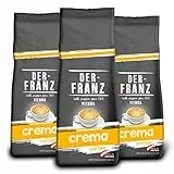 Der-Franz Crema Café, granos enteros, 3 x 500 g