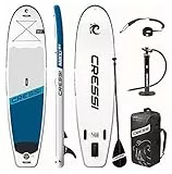 CRESSI Isup Complet Set - Kit de Tabla de SUP Fácil de Inflar (menos de 10 minutos) Completo con Todos los Accesorios Necesarios para el Transporte, Unisexe Adulte