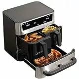 Cuisinart Tri Zone Air Fryer y Horno 13,6L sin PFAS | 3 zonas | 2 cestas 4,3L + horno 5L | 9 funciones: freír, asar, grillar, hornear, recalentar, deshidratar, pizza, tostar, manual