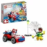 LEGO Marvel Coche de Spider-Man y Doc Ock, Spidey y Sus Amigos, Juguete de Construcción para Niños y Niñas de 4 Años o Más, Accesorios de Telarañas y 2 Mini Figuras 10789