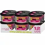 California Car Scents - Pack de 12 - Ambientador de Coche con Fragancia, Olor y Esencias a Coronado Cherry, Olor Piruleta de Cereza (Ambientador en Lata 42 gramos)