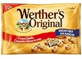 Werther's Original Cream Candies (1 kg), caramelos sin azúcar de mantequilla y nata fresca, toffees dulces y cremosos, caramelo sin gluten con sabor a crema