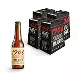 1906 Reserva Especial - Cerveza Lager Extra, Pack de 24 Botellas x 33 cl, Sabor Amargo y Aroma Tostado, Galardonada Internacionalmente, 6,5% Volumen de Alcohol
