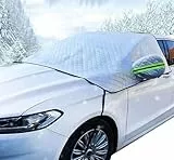 Protector Parabrisas Hielo, Protector de Parabrisas, Cubierta Parasol Coche Delantero,​ Universal Parasol Coche Delantero de Rayos UV, Sol, Lluvia, Nieve, Apto a la Mayoría de Coches,230*145cm