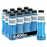 Powerade Ice Storm Zero, Bebida Isotonica Sin Gluten y Refrescante - Pack de 12 de 500ml
