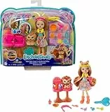 Enchantimals Lacey Lion y Salón de Belleza Muñeca con Mascota, Set de Juego y Accesorios, Juguete +4 años (Mattel GTM29)