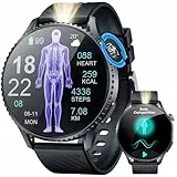 Smartwatch Reloj Inteligente Hombre con Llamadas: 1,56' AMOLED Smart Watch com ECG/HRV/BMI Frecuencia Cardíaca Spo2 Presión Arterial Sueño Bluetooth Pulsera Fitness para Android iOS