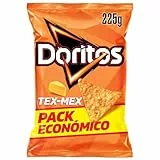 Doritos Tex Mex, Nachos con sabor a queso, Producto de Aperitivo, bolsa familiar, 225 gr