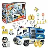 Action Heroes Pinypon S.W.A.T. Truck, camión de policía, con Muchos Accesorios, 1 Personaje, para niños y niñas a Partir de 4 años, Famosa ACN06010, Multicolor