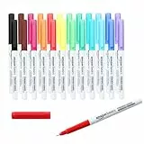 Amazon Basics Rotuladores permanentes con punta ultrafina, Colores surtidos, paquete de 24