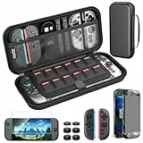 HEYSTOP Funda Compatible con Nintendo Switch 2,Kit de Estuche Protector con Carcasa para PC y Carcasa de TPU para el Control de Switch 2,Diseño de Gran Capacidad Compatible con Accesorios de Switch 2