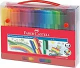 Faber-Castell 155560 - Maletín con 60 rotuladores, multicolor