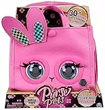 PURSE PETS - BOLSO NIÑA MASCOTA INTERACTIVA - HOLLY HOPS BUNNY - Bolso Interactivo Niña Cachorro con más de 30 Sonidos y Reacciones - 6066782 - Juguetes Niña 4 Años +