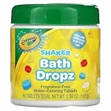 Colorante de baño Crayola 60 estantes tarro de 106,1 ml