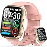 Reloj Inteligente Mujer Hombre, 1.95' Smartwatch con Llamadas Bluetooth y Notificación, 110+ Modos Deportivos Smart Watch con Podómetro/Pulsómetro/Sueño, IP68 Pulsera Actividad para Android iOS, Rosa
