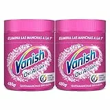 Vanish Oxi Action - Quitamanchas para Ropa Blanca y de Color, en Polvo, Sin Lejía - 2x 480 g