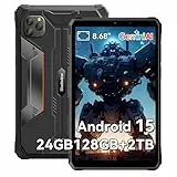 Blackview Tablet Rugerizada 8.68 Pulgadas Android 15 GeminiAI, 24 GB RAM + 128 GB ROM + 2 TB TF Active 5 Tablet Resistente Dual 4G SIM/IPS 90 Hz/AI Camera/NFC/Face ID/GPS Rugged Tableta