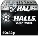 Halls Menta Fuerte - Caramelo duro - Caja con 20 Sticks de 32 g