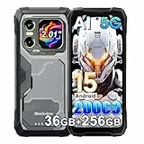 Blackview Xplore 1 Android 15 Teléfono Movil Resistente 5G, 36GB+256GB/2TB Movil Irrompible, Cámara AI 64MP+50MP, 6.78' FHD+, 20000mAh Smartphone Todoterreno IP68, 5G Telefono NFC,OTG,GPS,FM, Negro