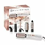 Bellissima Imetec My Pro GH18 1100, Cepillo moldeador de aire, revestimiento en cerámica, 5 accesorios para cabellos lisos y luminosos, ondas suaves o rizos marcados, 1000 W, color blanco, estándar