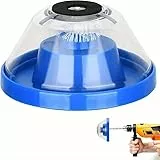 TECHZOCO Extractor de Polvo para Taladro, Colector De Polvo Para Taladro, Aspirador de Polvo para Taladro, Recogedor de Polvo para Taladro, Apto para brocas de 4 mm a 10 mm, Plástico, Azul