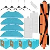 DianSung Accesorios para Philips Homerun Serie 3000 XU3100/01, XU3110/02, XU3000/01, XU3000/02 Robot Aspirador Pieza de Repuesto, cepillo principal, paño,bolsa de polvo, Cepillos Laterales, Filtros