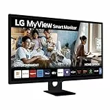 LG 32SR50F-B - Smart monitor, 32 Pulgadas, IPS, Full HD de 16:9 webOS23, bluetooth, altavoces y mando a distacia, 2x HDMI, 2xUSB, Negro