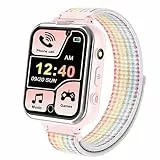 PTHTECHUS Niños Musica Smartwatch Phone, Reloj Inteligente MP3 con SOS Cámara Juego Despertador Regalos Relojes para Niños Niñas 5-15 años de Edad