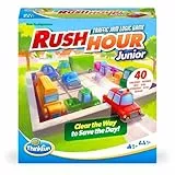 ThinkFun - Rush Hour Junior, Juegos de Mesa Niños 5 Años o más, Juegos de Lógica, 40 desafios, Regalo niño 5 años, Juegos de Mesa Familia, Versión en Español